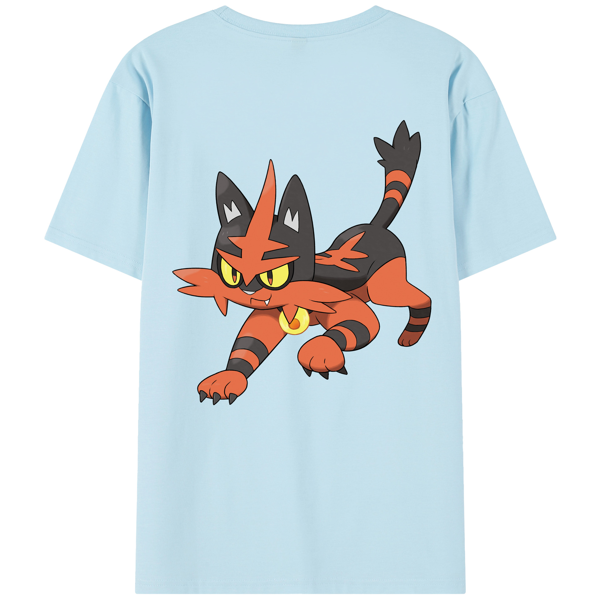 （画像用） ポケットモンスター Pokémon 綿100％半袖Tシャツ（背面プリント）